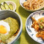 暑いのでオクラと梅、納豆丼でパワーアップ♪