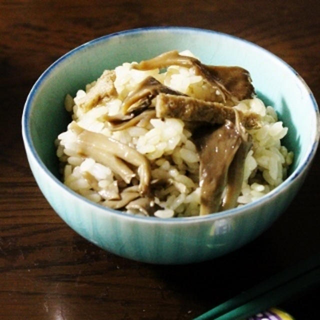 舞茸と油揚げの混ぜごはん