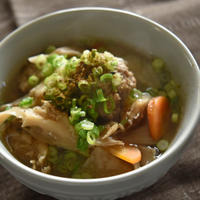 舞茸とサンマのつみれの潮汁【ぐんまクッキングアンバサダー】