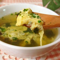 混ぜ込み中華風スープで晩ごはん〜