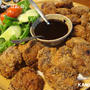 牛こまぎれ肉 de ビーフカツ♪ 簡単ソースで☆