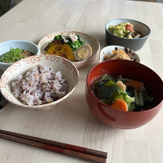 野菜だらけの朝ごはん