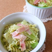 春色　バジルクルル　「マ･マー早ゆでパスタ」