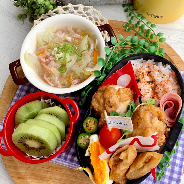 ＊息子の夏休みと振り返り弁当＊