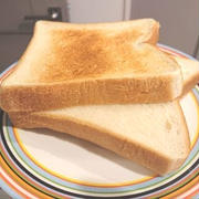 サンドイッチ用のパンは重ねてトースト