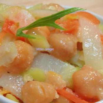 雑穀を食べましょう！ひよこ豆と野菜のキビマヨネーズサラダ♪
