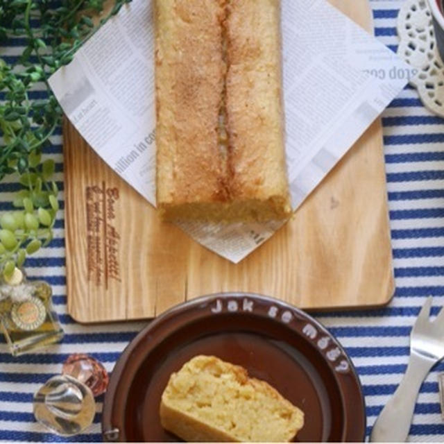 半熟お豆腐パウンドケーキ