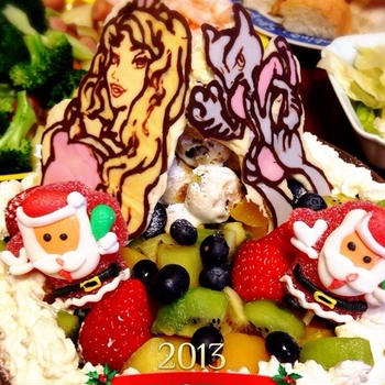 2013クリスマス＊フルーツタルト*キャラチョコ