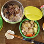 チキンステーキ～宮のタレ風～と手作りインスタント中華スープ弁当