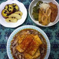 本日の夕食「豆腐の中華風ステーキ」「さつまいもとりんごのバター煮」 by SUMIKKAさん
