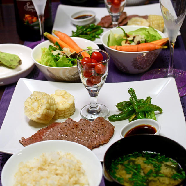 牛肉のソテー☆わさびしょう油で