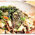 蕎麦で和風海老ペペロンチーノ