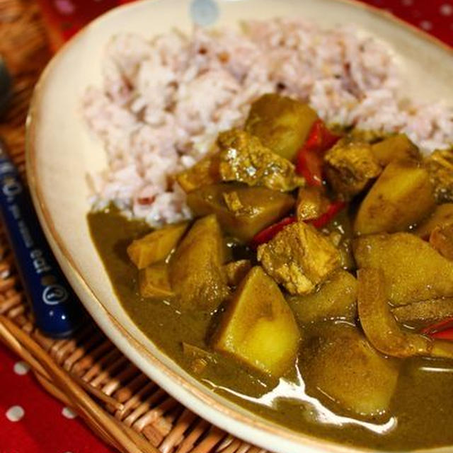 ほうれん草の甘～いグリーンカレー