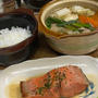 5.22☆紅鮭バター焼き&鶏鍋❣️三太郎の夜ごはん。