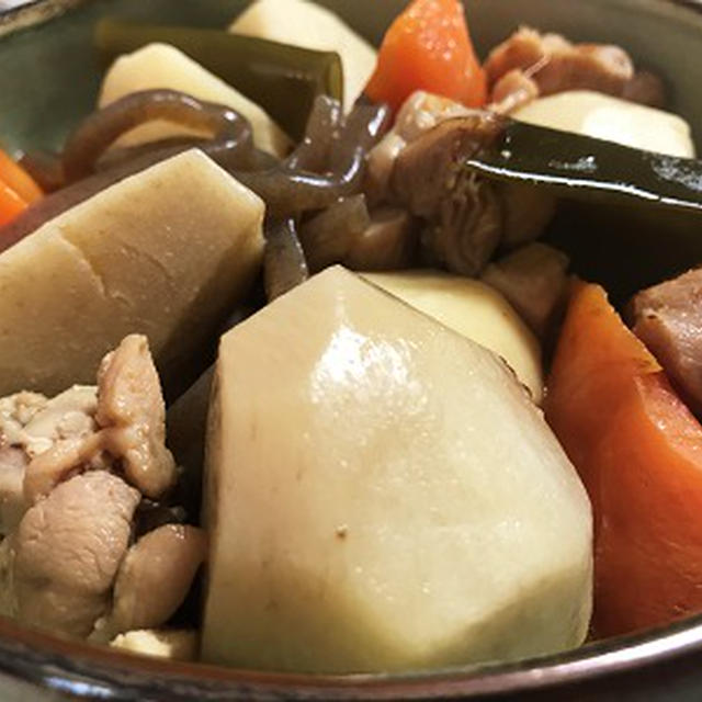里芋の煮物＆種から育てた苗♪