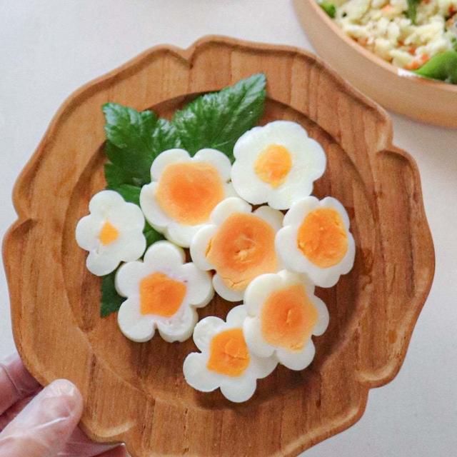 春にピッタリ！お花のゆで卵が一度にたくさん作れました！
