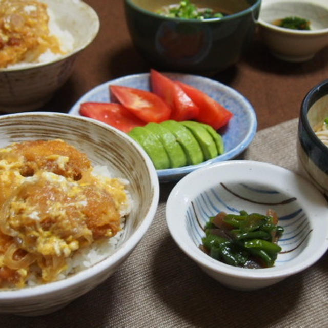 ソースカツ丼　　田毎製麺のにしん蕎麦