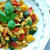 冷凍夏野菜を使ってカレー風味のフジッリ