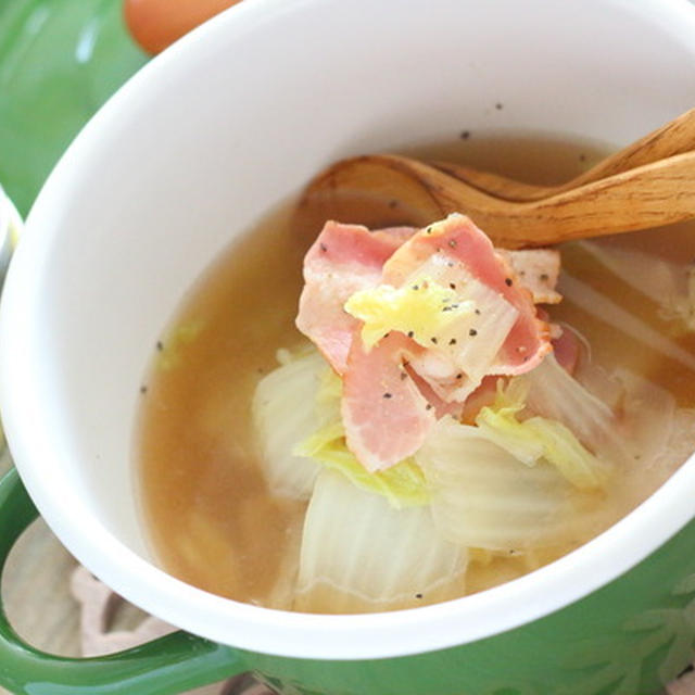 ベーコン白菜煮＋冷蔵庫写真　＆今日の嬉しかった事