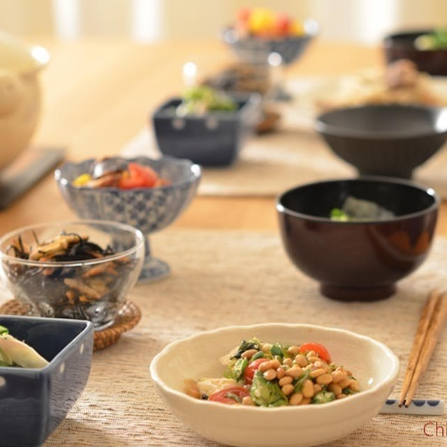 和食な晩ご飯。キヌア、ファッロ！