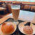 ラウンジで朝ごはん