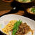 アジそぼろの三色丼。晩ごはん。