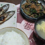茄子とピーマンとひき肉の炒め物。。。