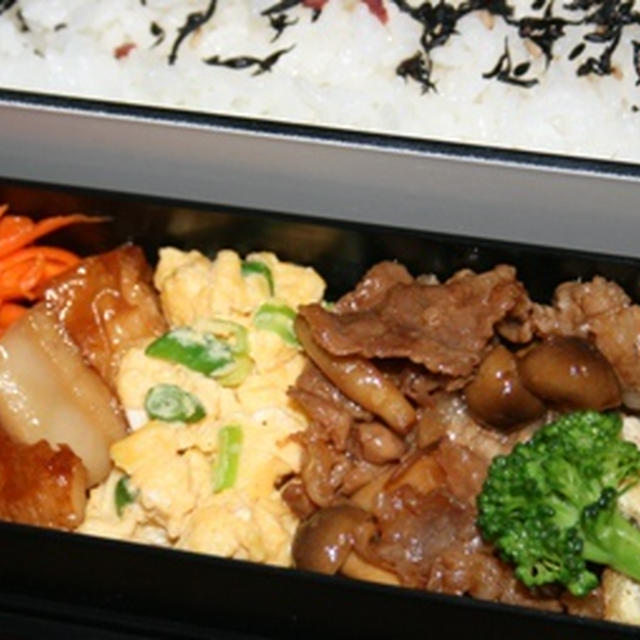 5月19日　　豚肉としめじの炒め物弁当