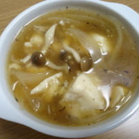 くずし豆腐の食べる和スープ