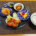 チキンソテーアレンジ豆板醤焼き☆揚げ茄子の甘酢マリネ♪☆♪☆♪