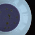 ★recipe★　Potetsuppe med trøffelolje（紫ジャガイモのスープ）