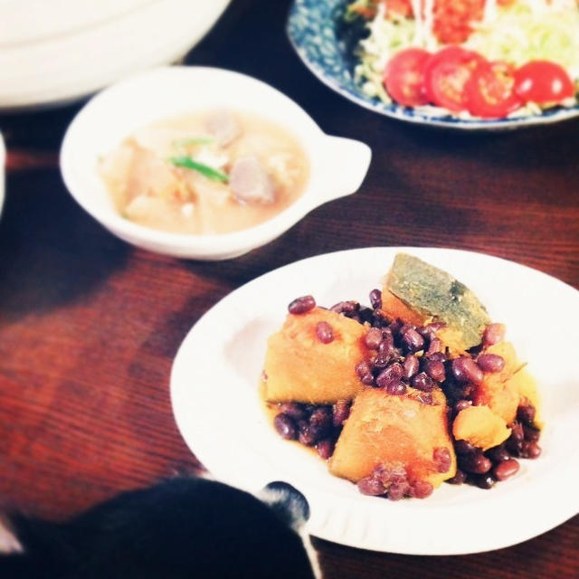 【　デトックス効果大！南瓜と小豆のいとこ煮　】