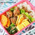 「豚こま唐揚げ(スイチリマヨ味)＆じゃがいもと人参の塩チーズきんぴらのお弁当」←感想聞くのこわいｗ
