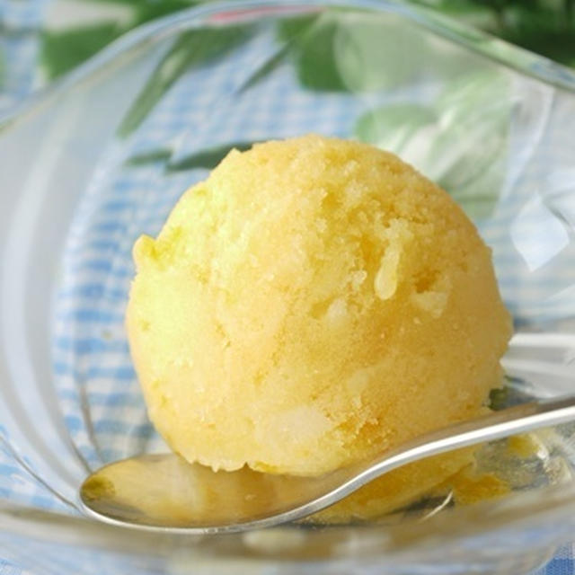 100 ジュースでオレンジソルベ By Saza25さん レシピブログ 料理ブログのレシピ満載