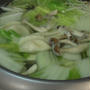 水餃子鍋と純米酒「魚沼」