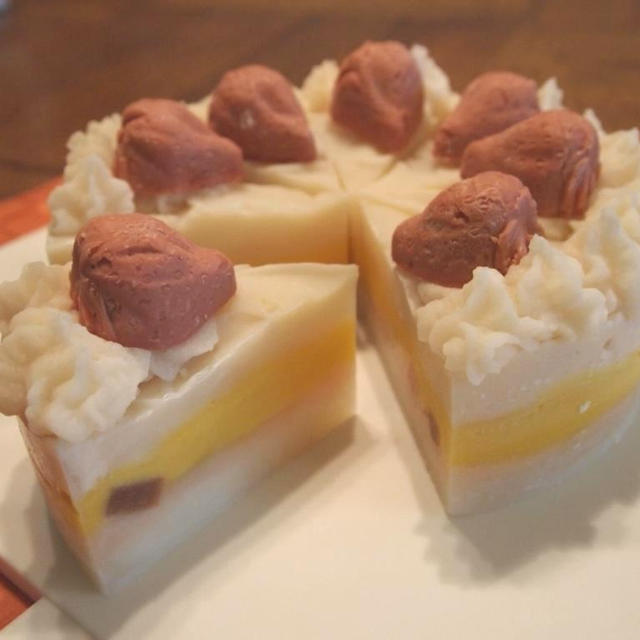 手作り石けん ショートケーキの石けん By おてまえさん レシピブログ 料理ブログのレシピ満載