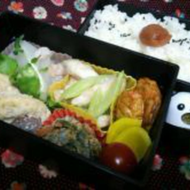 今日のだんな様のお弁当です☆ヽ(ﾟ◇ﾟ )ﾉ