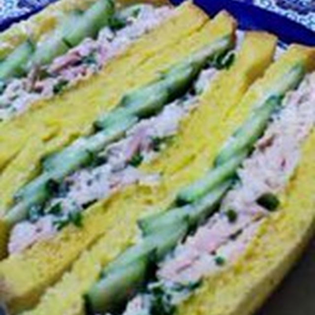 「カボチャパンでツナサンド」