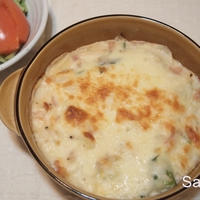 おおいたクッキングアンバサダー｜大分県産あまねぎあまねちゃんで、フライパン1つで簡単白ネギグラタン