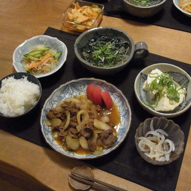 Ｂ－１グランプリ：十和田バラ焼の晩ご飯　と　満月♪