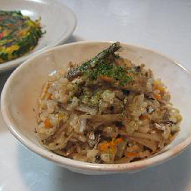 エコ＆節約レシピ☆にぼしの炊き込みご飯