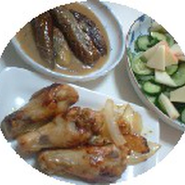 チキンカレー味・ナスみそ味炒め