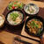牛すじコンニャクの卵とじ＆にゅうめんの晩ご飯　と　花壇の花♪