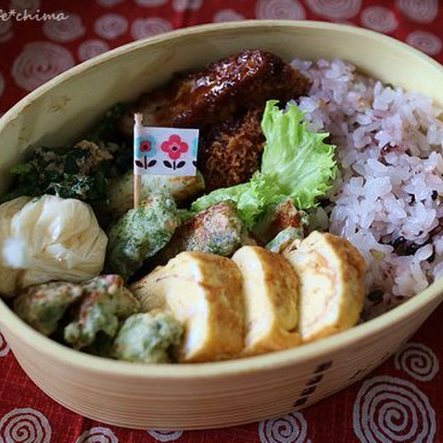 茶色いです！！ちくわの磯辺揚げ弁当
