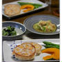 れんこんのエビと豆腐のはさみ焼き　と　満開♪