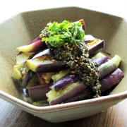 冷製なすの香味だれ