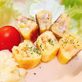【時短パン】フライパンで☆ツナマヨ&ポテサラのロールパンサンド【米粉パン】