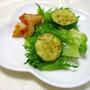 焼き野菜＆エビ入サラダ+フレンチドレッシング