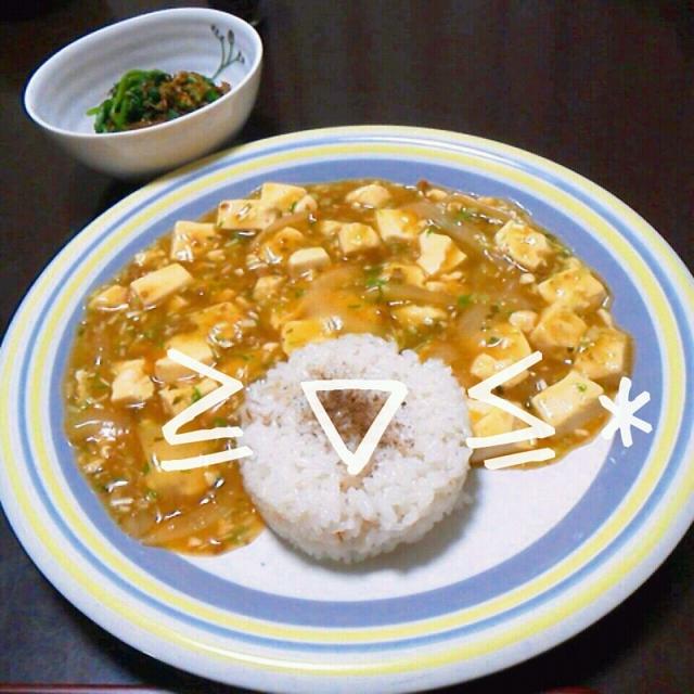 昨日の夕ご飯☆麻婆丼