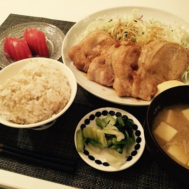 豚の生姜焼きとか